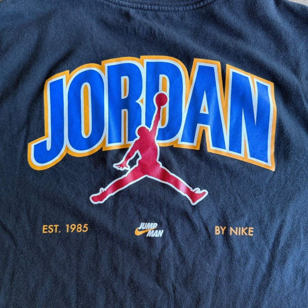 Jordan Brand Jumpman Est 1985 By Nike Black Graphic T-Shirt Large 363277-00A - Picture 7 of 8